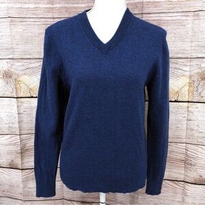 Quincy Blue Wool Sweater Size M